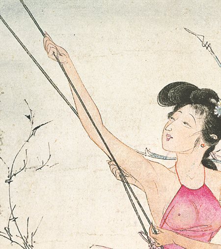 社旗-胡也佛的仕女画和最知名的金瓶梅秘戏图